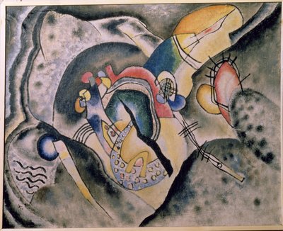 De zwarte streep, 1920 door Wassily Kandinsky